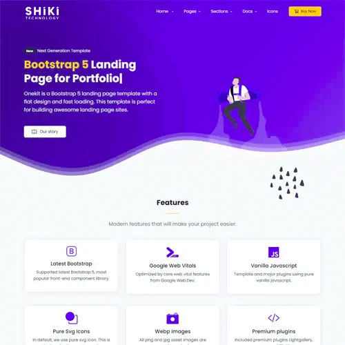 Bootstrap 5 landing template